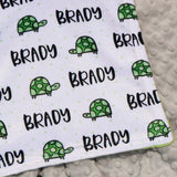 Double Minky Blanket - Turtles