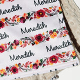 Double Minky Blanket - Boho Garland