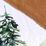 Double Minky Blanket - Watercolor Mountains