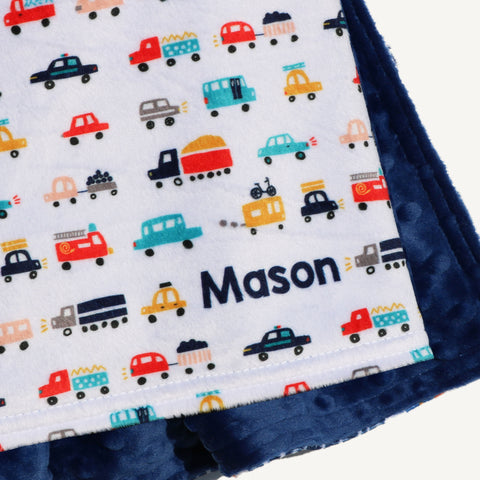 Double Minky Blanket - Cars
