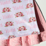 Double Minky Blanket - Primrose