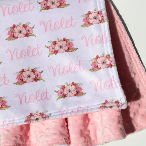 Double Minky Blanket - Primrose