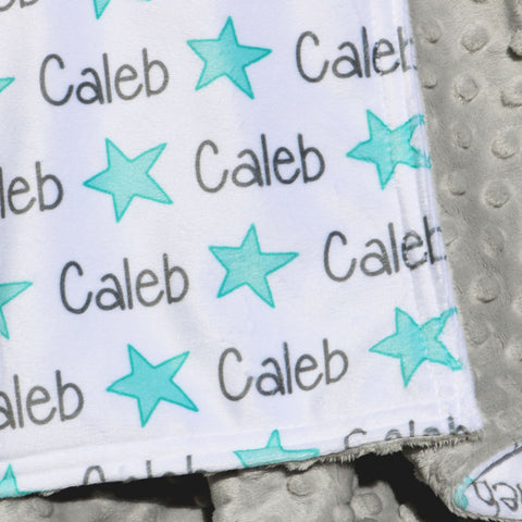 Double Minky Blanket - Stars
