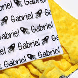 Double Minky Blanket - Rockets