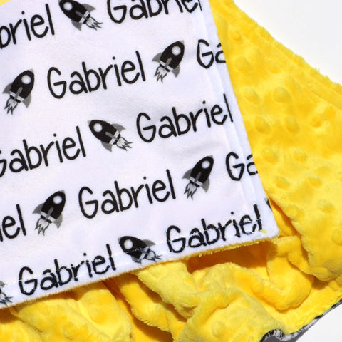 Double Minky Blanket - Rockets
