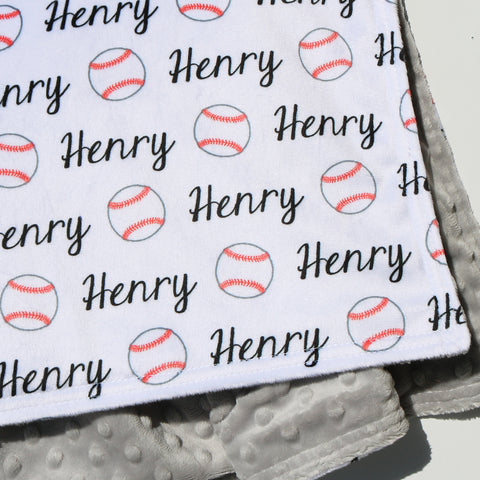 Double Minky Blanket - Pick Your Sport