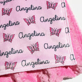 Double Minky Blanket - Butterflies