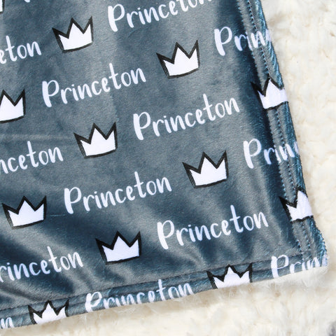 Double Minky Blanket - Crowns