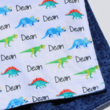 Double Minky Blanket - Dinosaurs