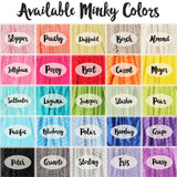 Double Minky Blanket - Name Only - Single Color